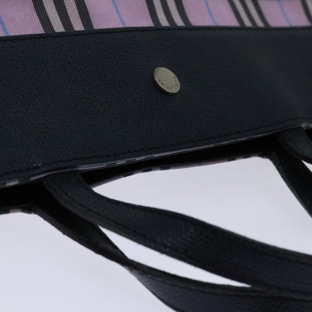 Burberry Nova Check Hand Bag Nylon Pink Auth yk11387