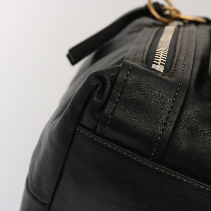 Chloe Hand Bag Leather Black yk11424