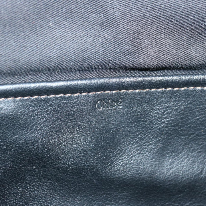 Chloe Hand Bag Leather Black yk11424