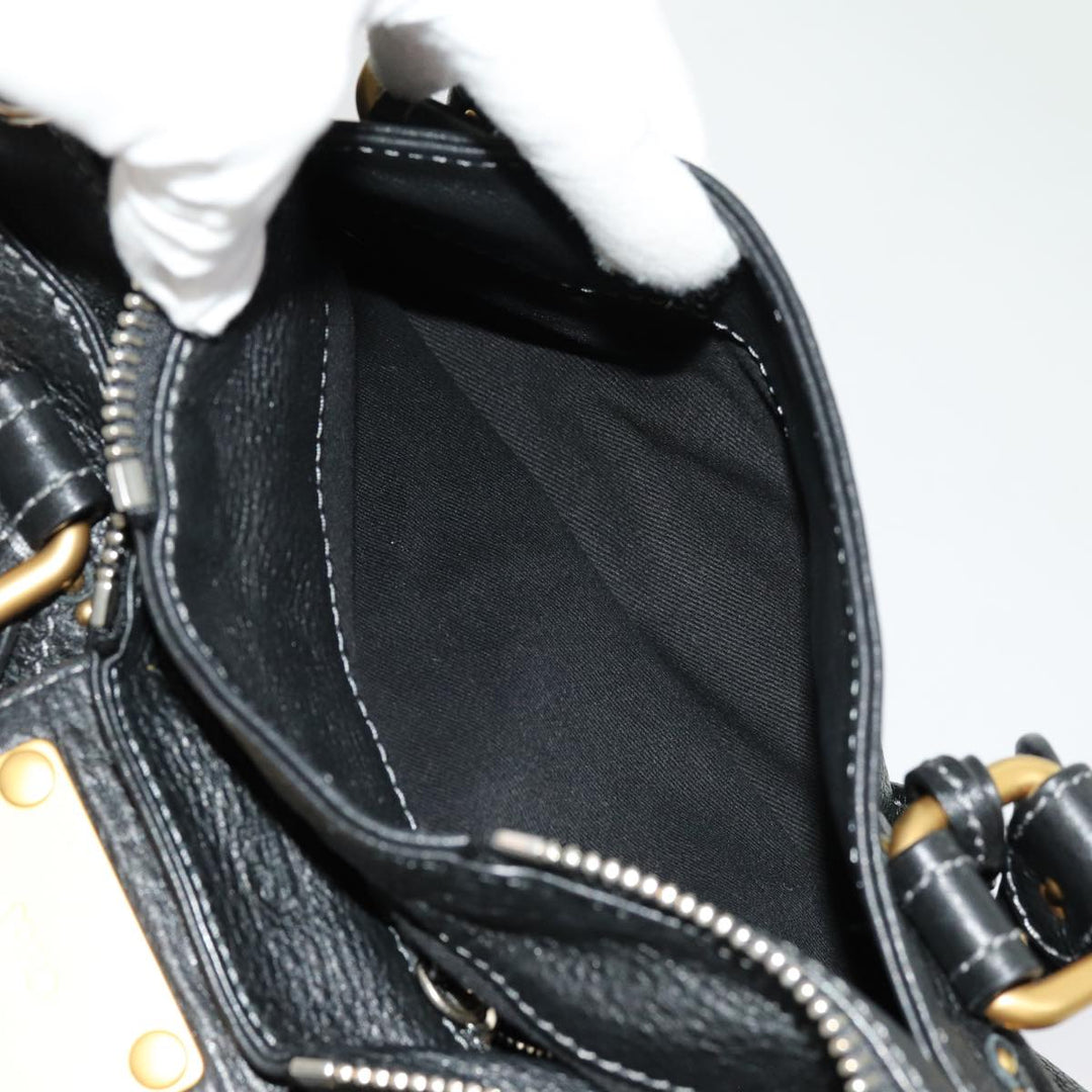 Chloe Paddington Hand Bag Leather Black yk11486