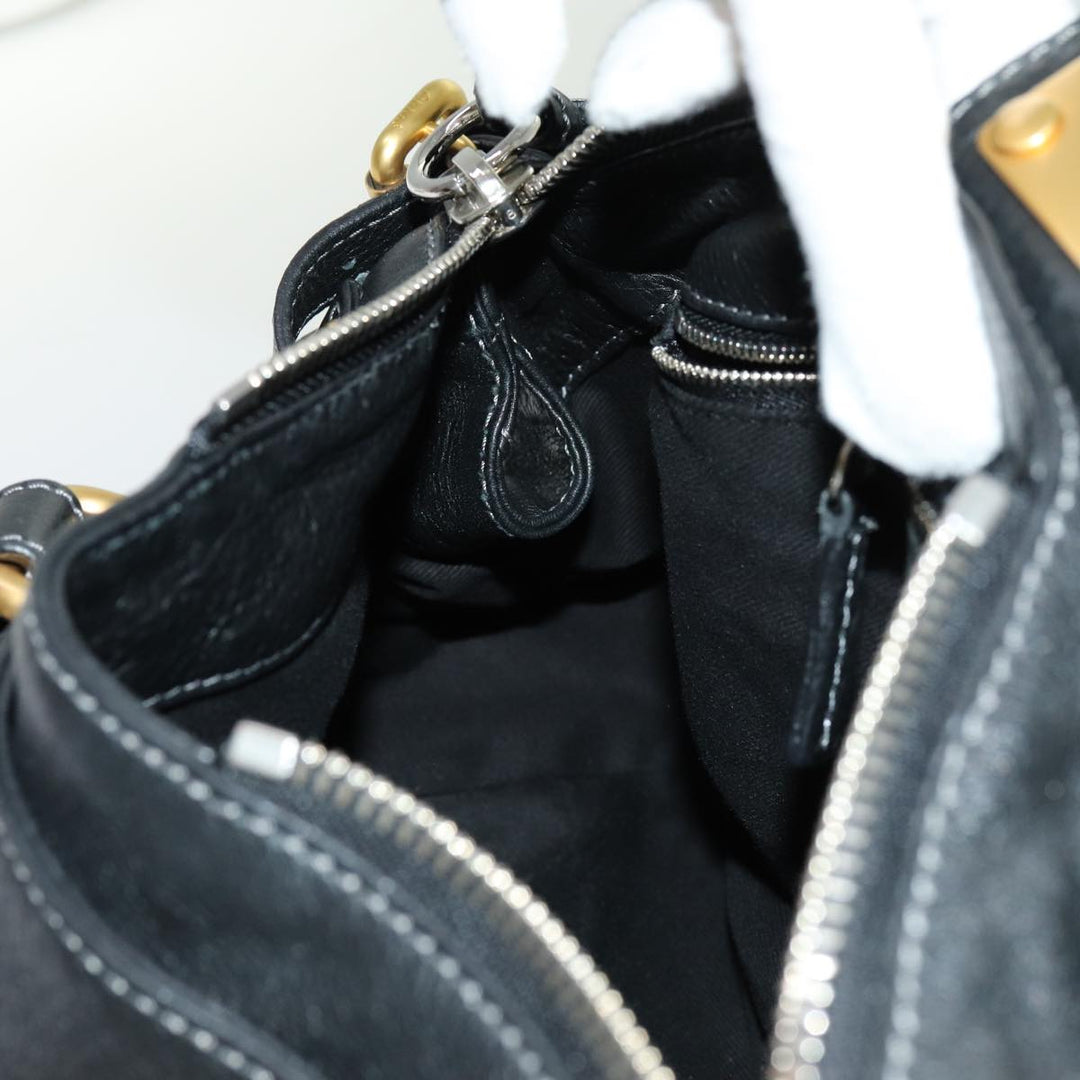 Chloe Paddington Hand Bag Leather Black yk11486