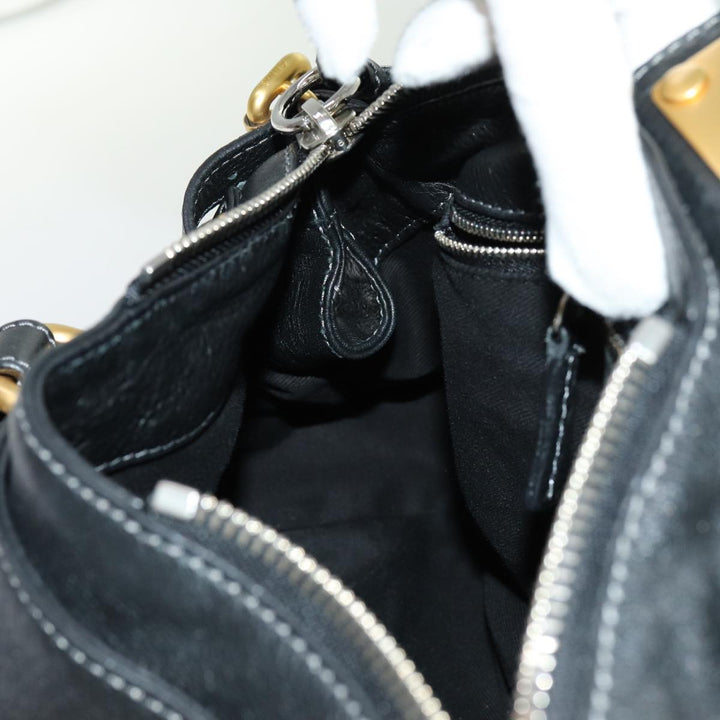 Chloe Paddington Hand Bag Leather Black yk11486