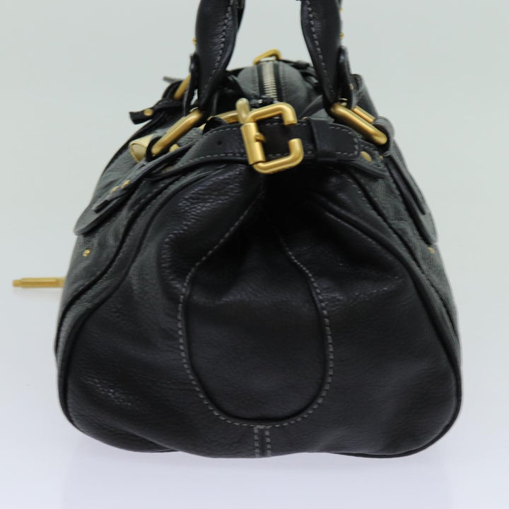 Chloe Paddington Hand Bag Leather Black yk11486