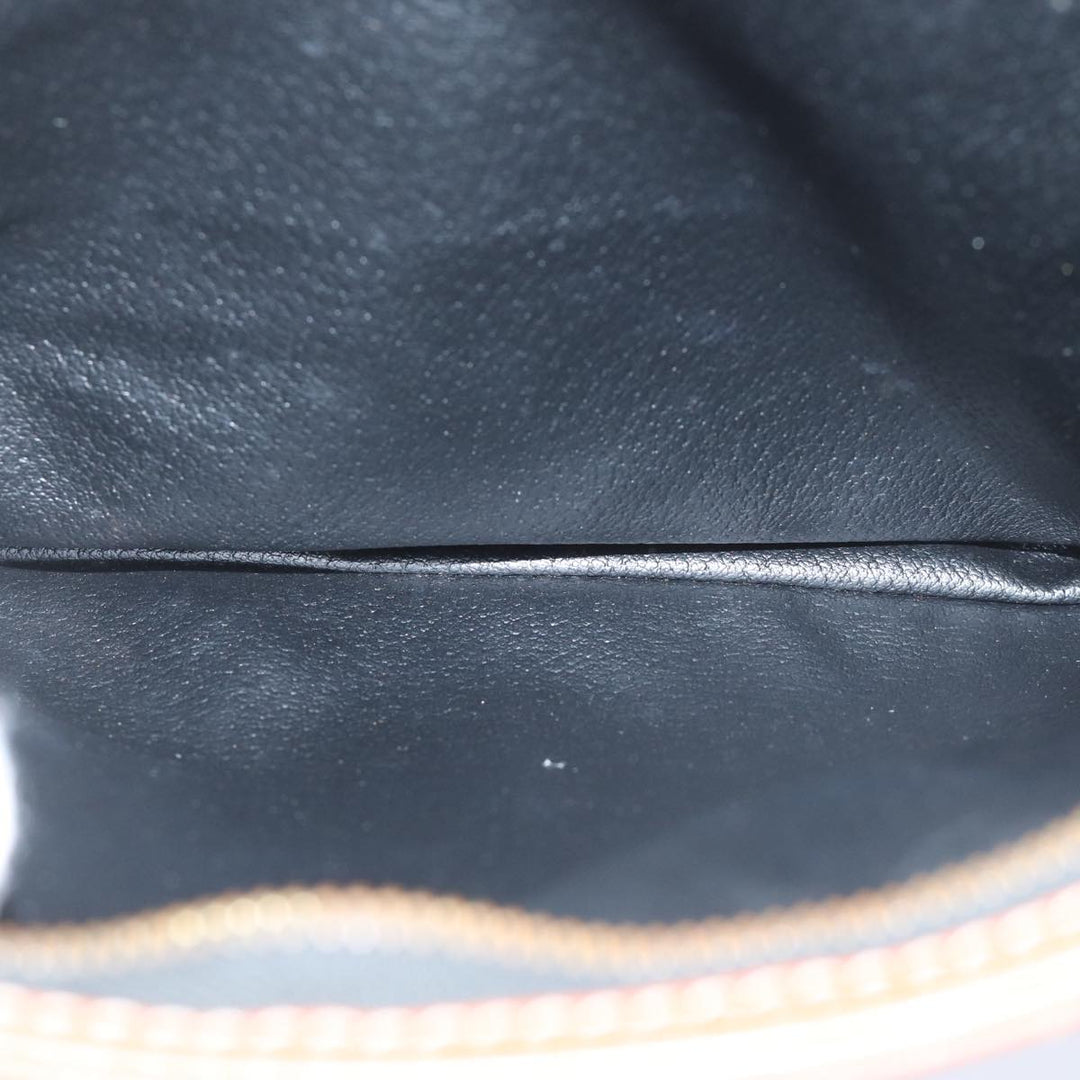 Celine Clutch Bag Leather Black Auth yk11513