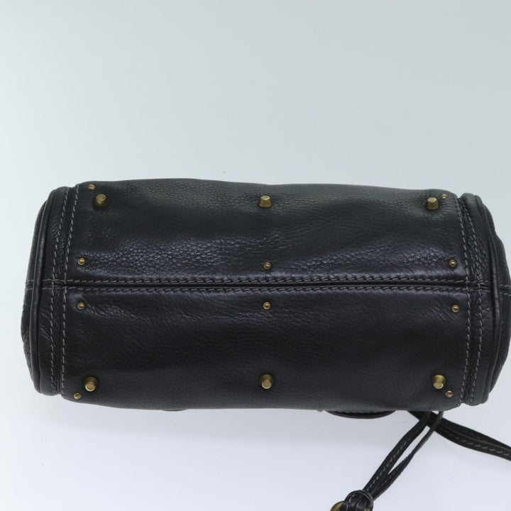 Chloe Mini Paddington Hand Bag Leather Black yk11536