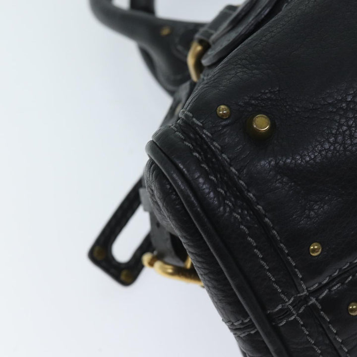 Chloe Mini Paddington Hand Bag Leather Black yk11536