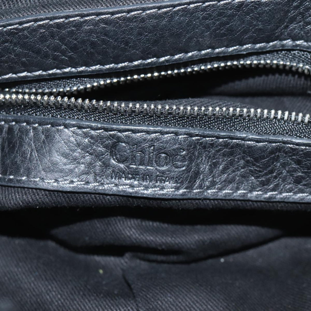 Chloe Mini Paddington Hand Bag Leather Black yk11536