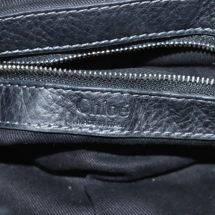 Chloe Mini Paddington Hand Bag Leather Black yk11536