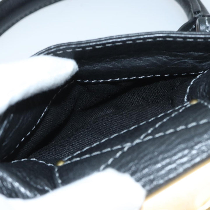 Chloe Mini Paddington Hand Bag Leather Black yk11536