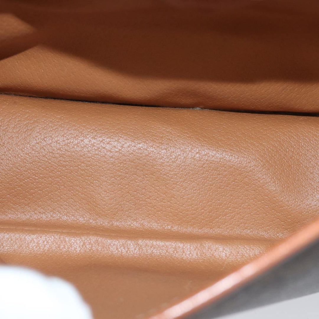 Celine Macadam Canvas Shoulder Bag PVC Brown Auth yk11668