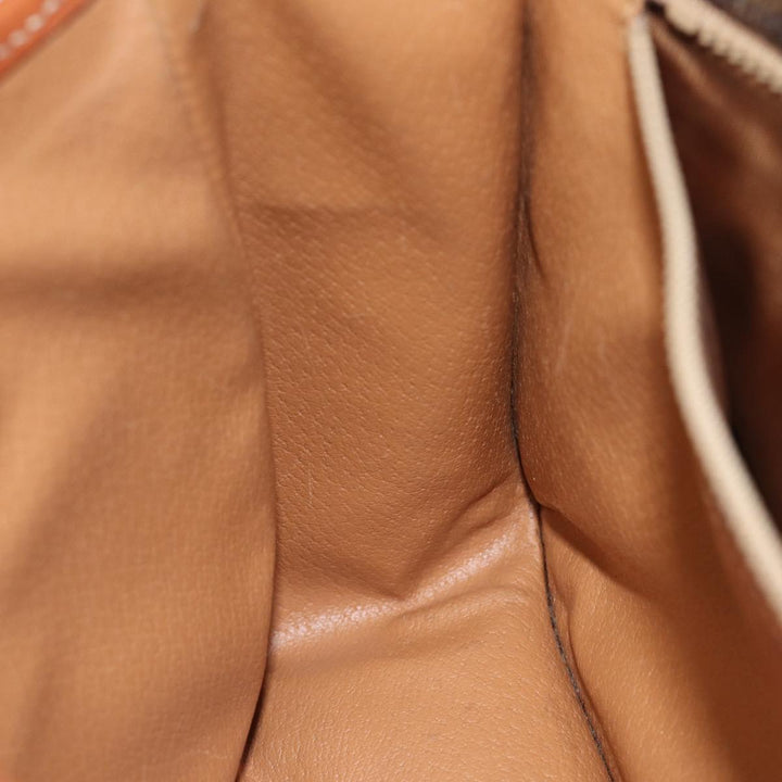 Celine Macadam Canvas Shoulder Bag PVC Brown Auth yk11668