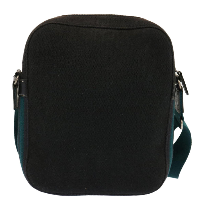 Burberry Blue Label Shoulder Bag Canvas Black Auth yk11709