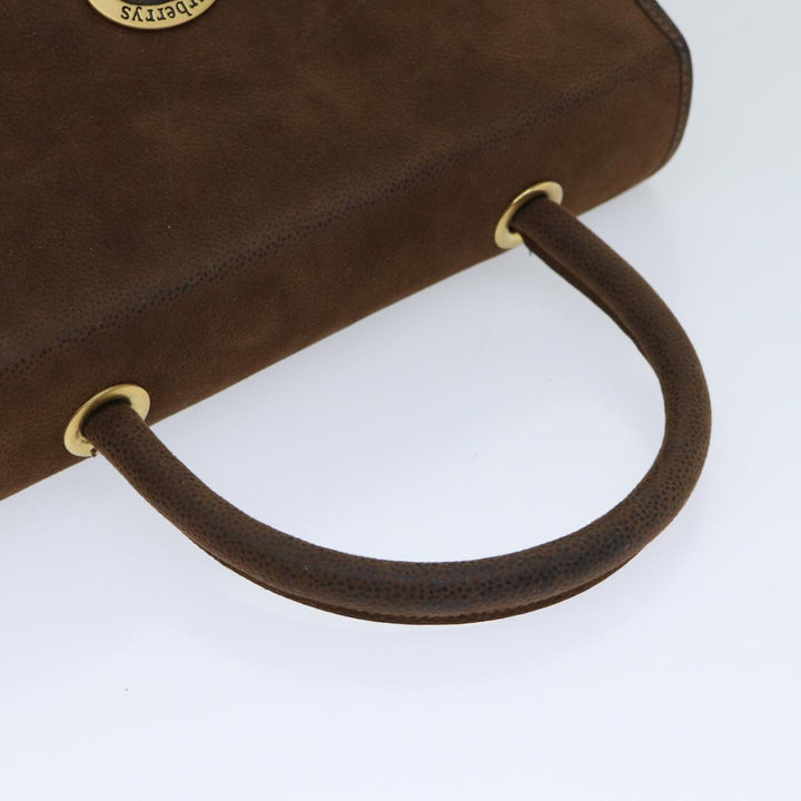 BurberrySs Nova Check Hand Bag PVC 2way Brown Auth yk11758
