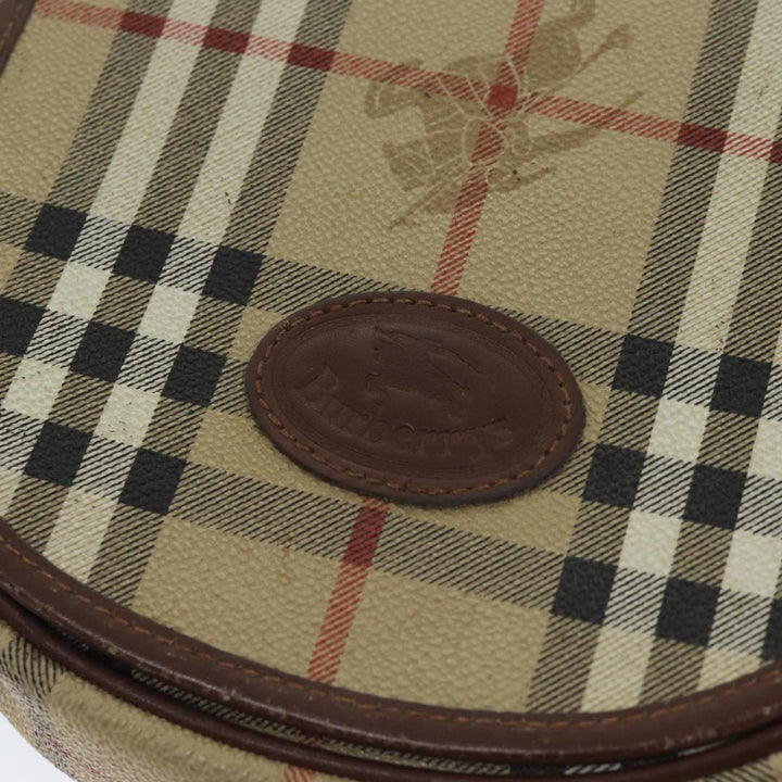 BURBERRYSs Nova Check Shoulder Bag PVC Brown Auth yk11759