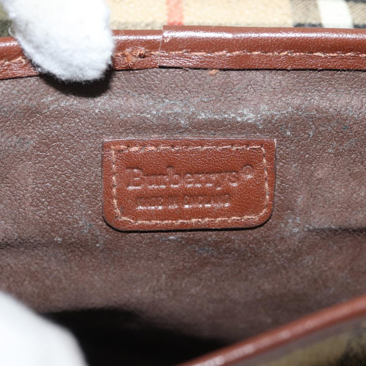 BURBERRYSs Nova Check Shoulder Bag PVC Brown Auth yk11759