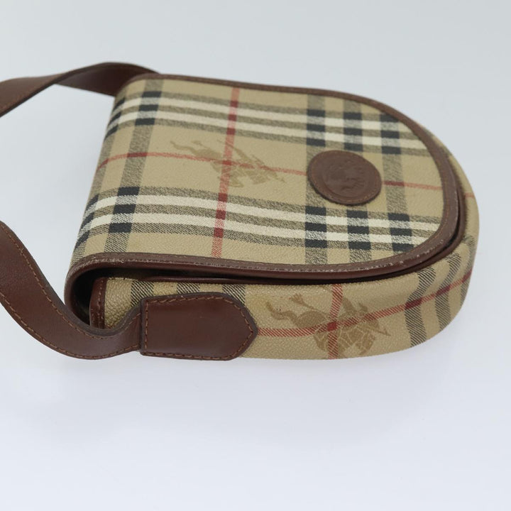 BURBERRYSs Nova Check Shoulder Bag PVC Brown Auth yk11759