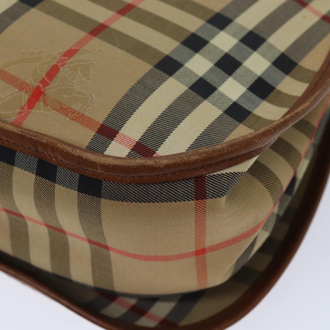 BurberrySs Nova Check Shoulder Bag Canvas Brown Auth yk11775