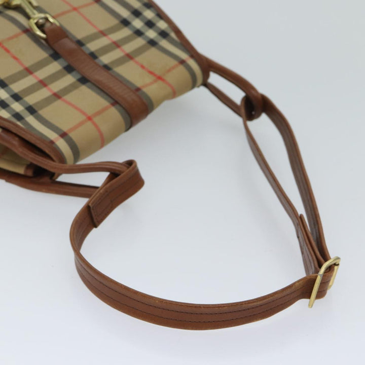 BurberrySs Nova Check Shoulder Bag Canvas Brown Auth yk11775