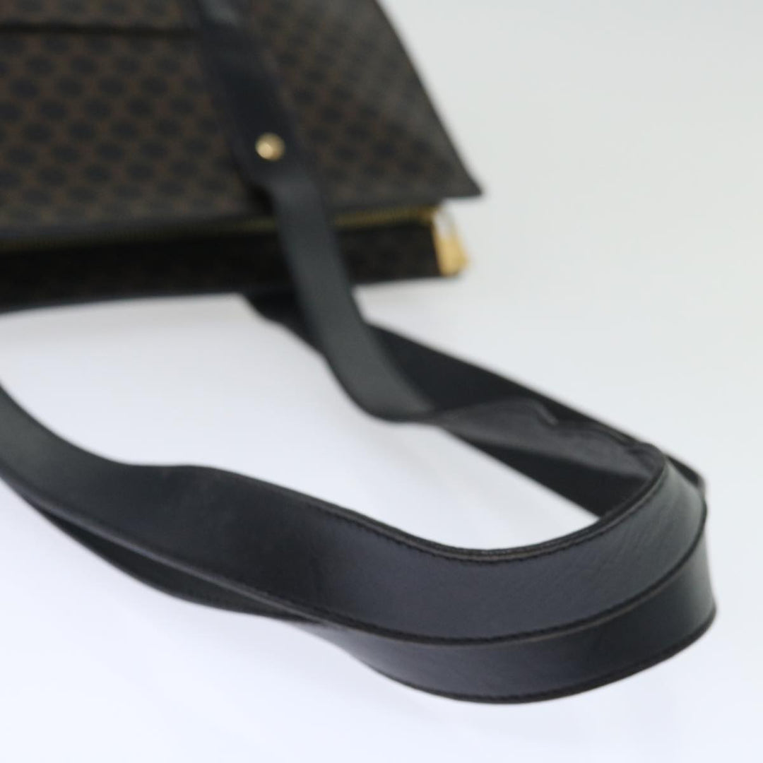 Celine Macadam Canvas Shoulder Bag PVC Black Auth yk11787
