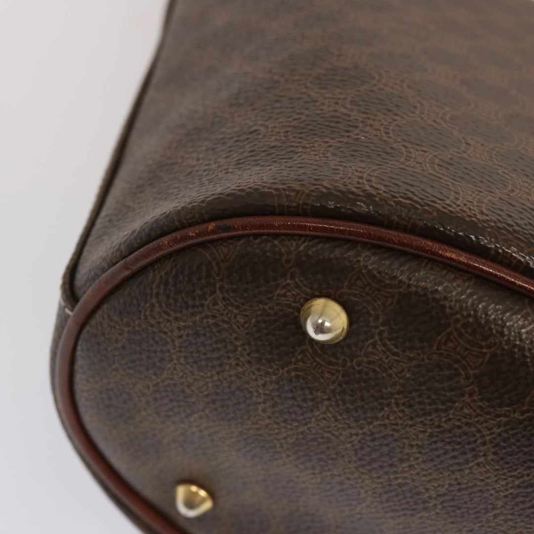 Celine Macadam Canvas Tote Bag PVC Brown Auth yk11933