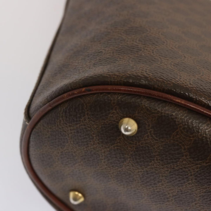 Celine Macadam Canvas Tote Bag PVC Brown Auth yk11933