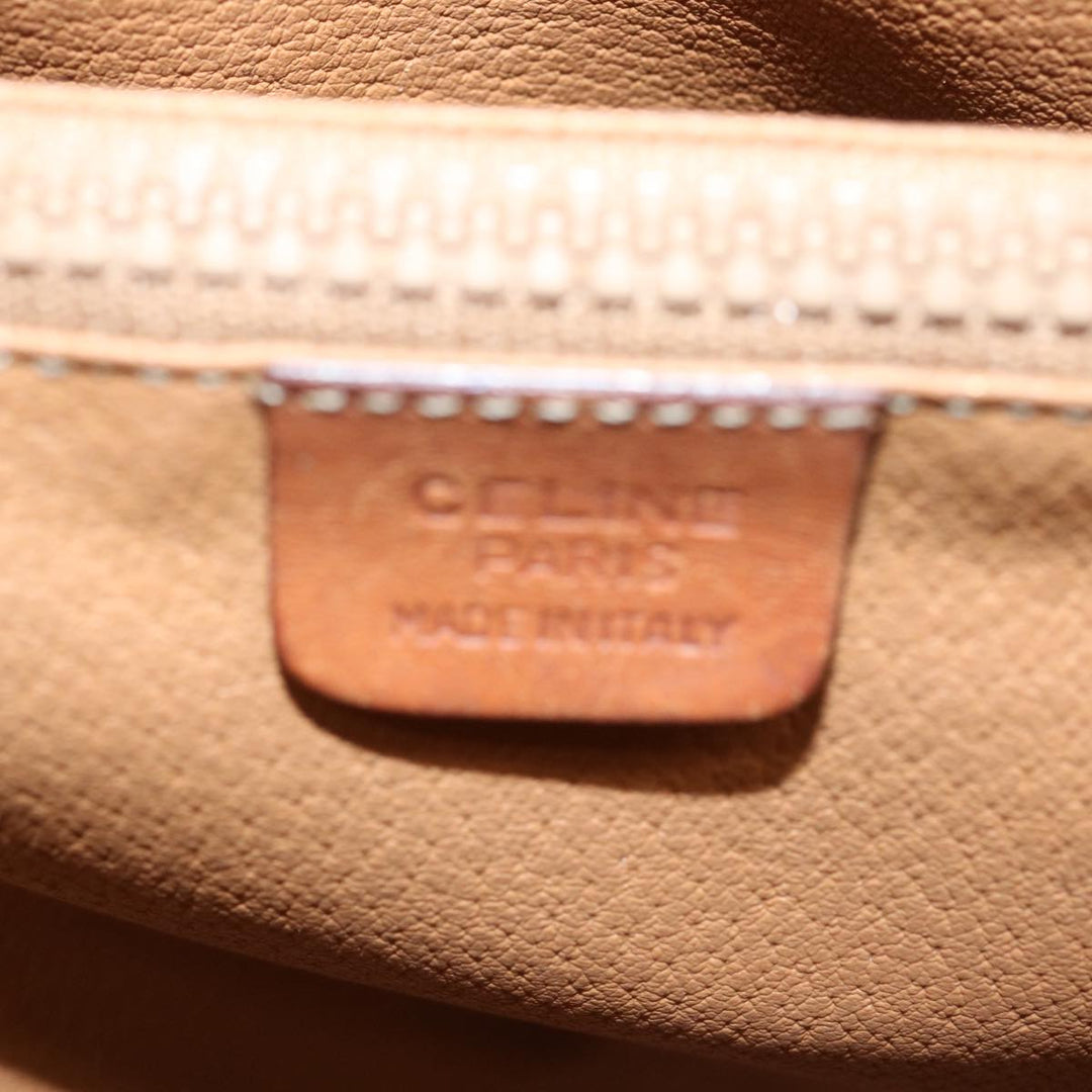 Celine Macadam Canvas Tote Bag PVC Brown Auth yk11933