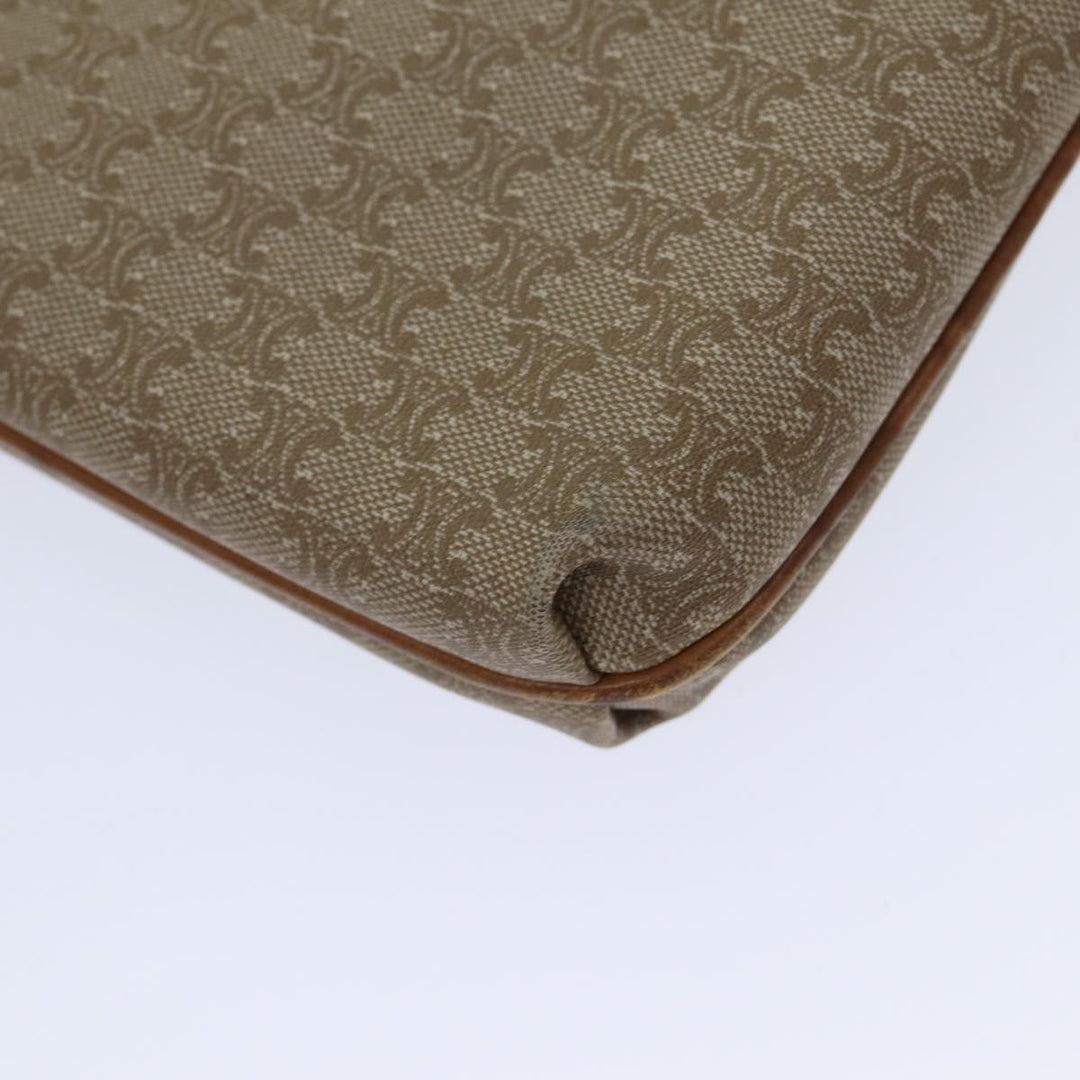 Celine Macadam Canvas Clutch Bag Beige Auth yk11947