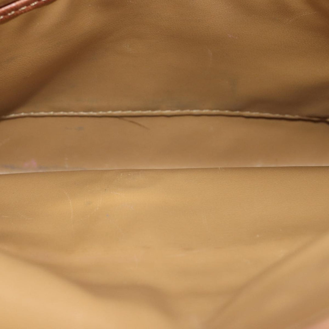 Celine Macadam Canvas Clutch Bag Beige Auth yk11947