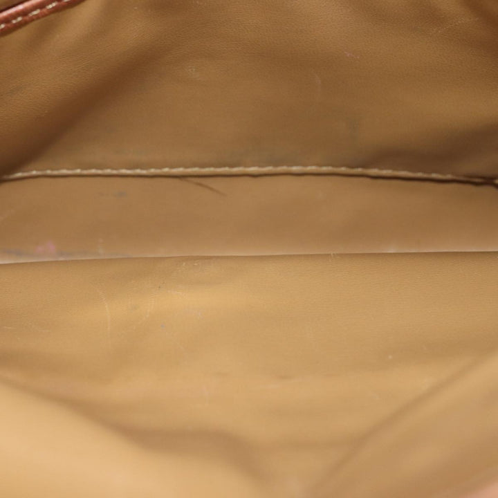 Celine Macadam Canvas Clutch Bag Beige Auth yk11947