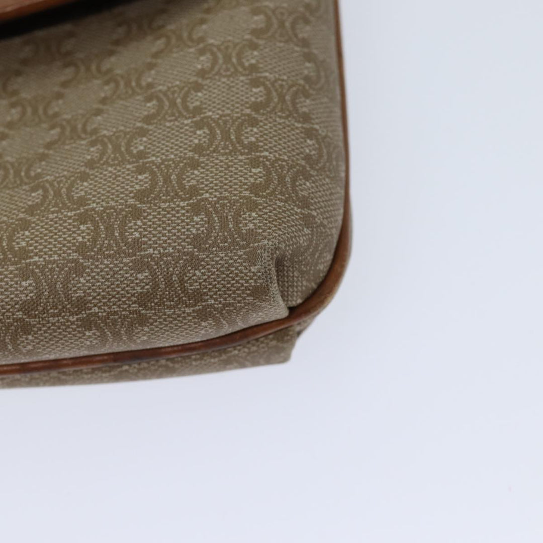 Celine Macadam Canvas Clutch Bag Beige Auth yk11947