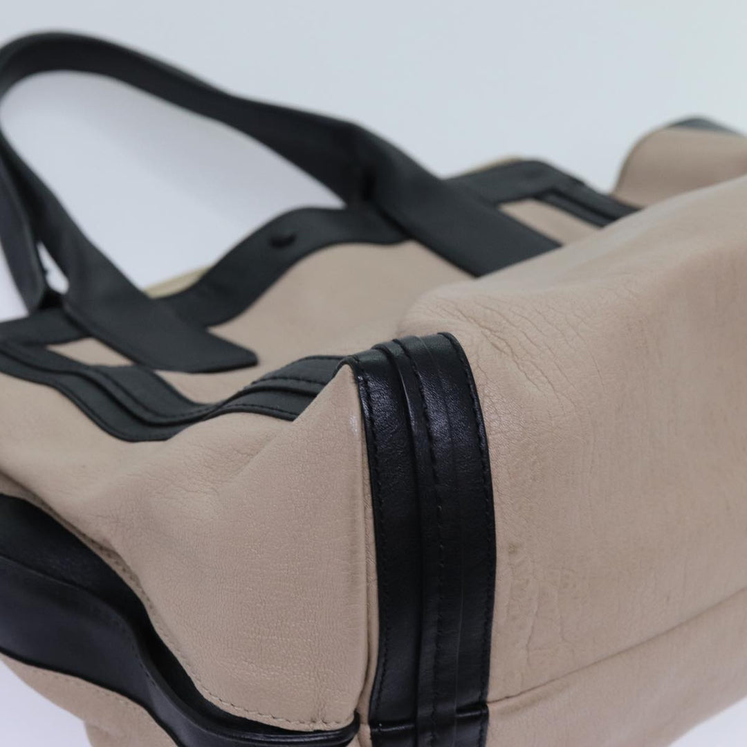 Chloe Hand Bag Leather Beige yk11964