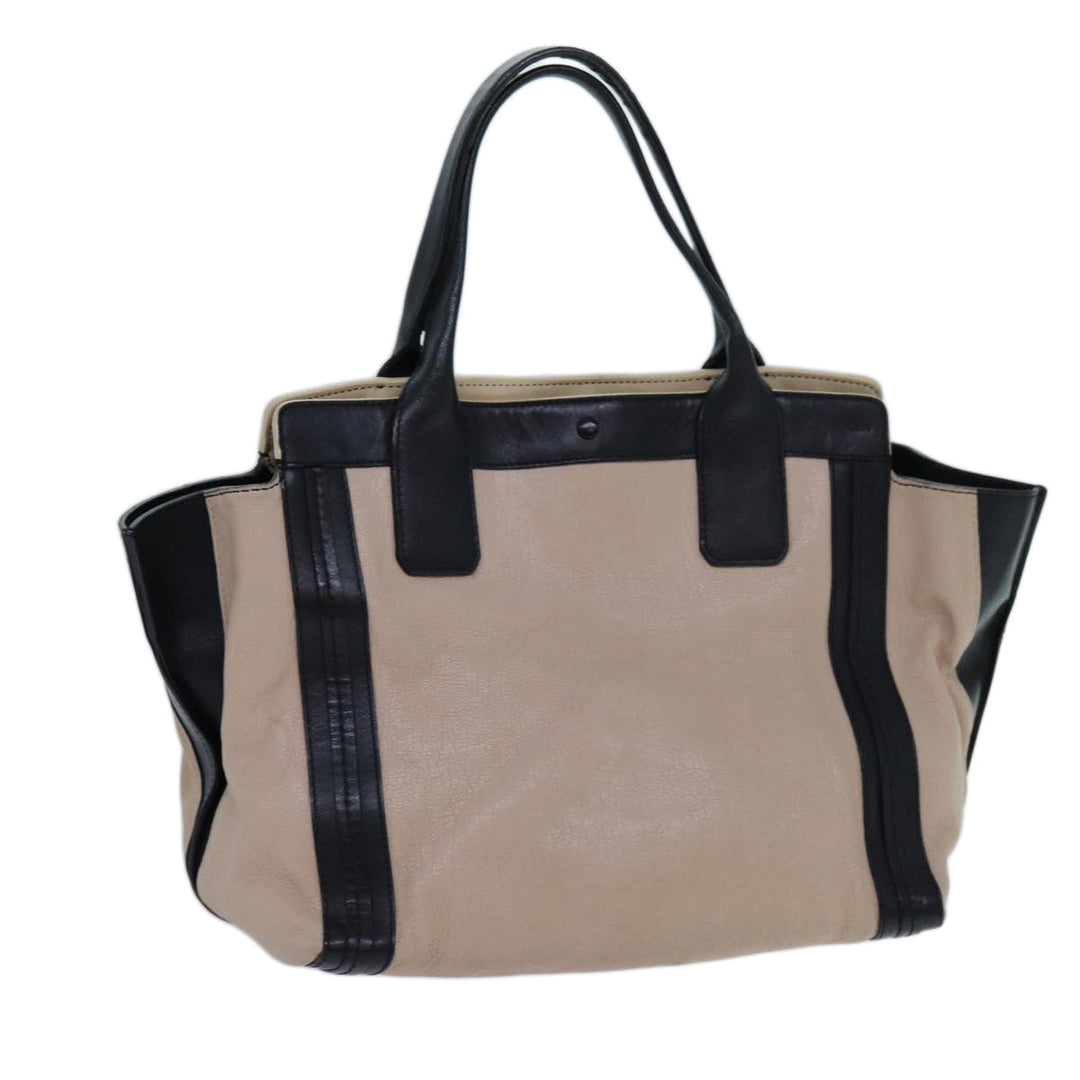 Chloe Hand Bag Leather Beige yk11964