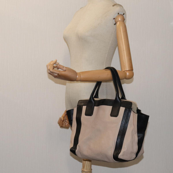 Chloe Hand Bag Leather Beige yk11964