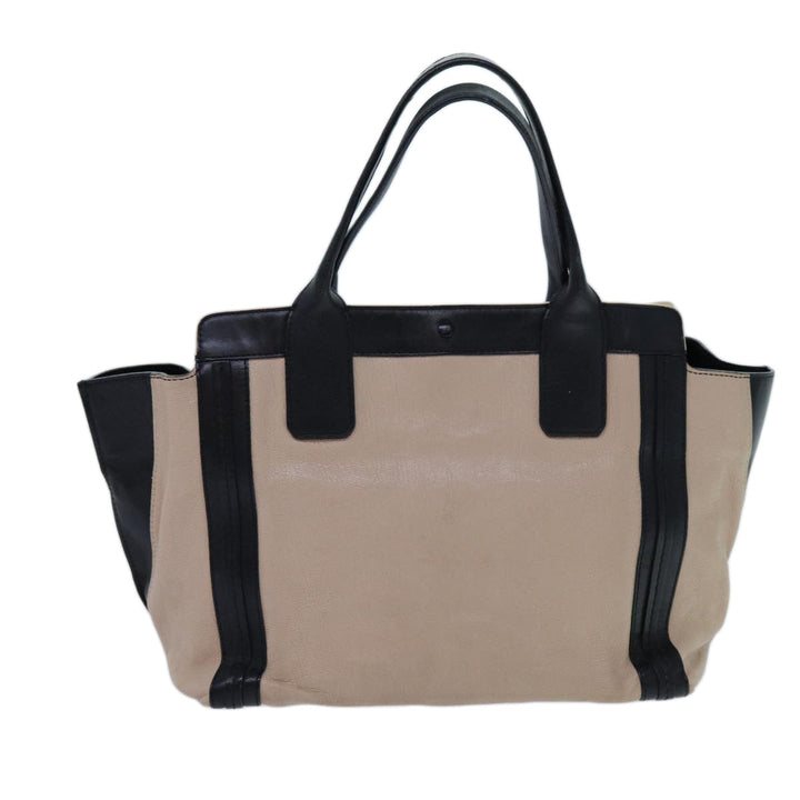 Chloe Hand Bag Leather Beige yk11964