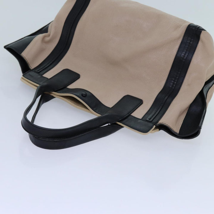 Chloe Hand Bag Leather Beige yk11964