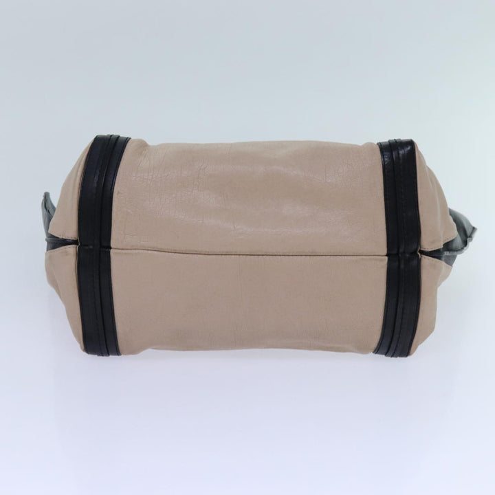 Chloe Hand Bag Leather Beige yk11964