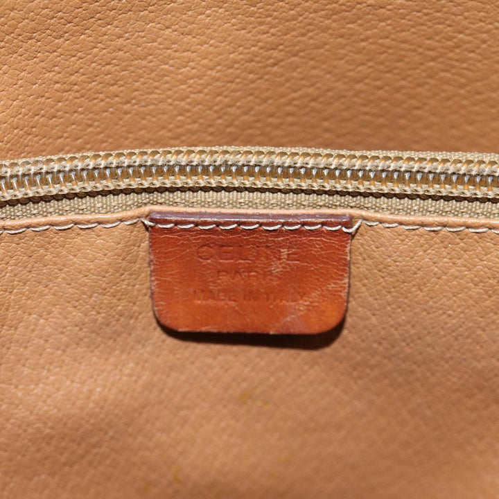 Celine Macadam Canvas Tote Bag PVC Brown Auth yk11973