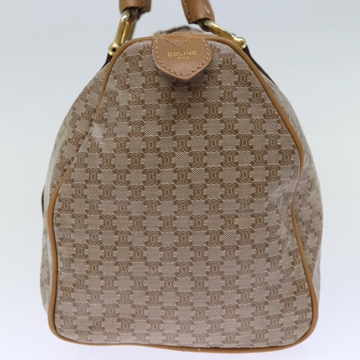 Celine Macadam Canvas Boston Bag Beige 12053