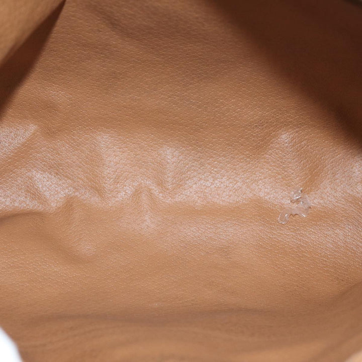 Celine Macadam Canvas Clutch Bag PVC Brown 12150