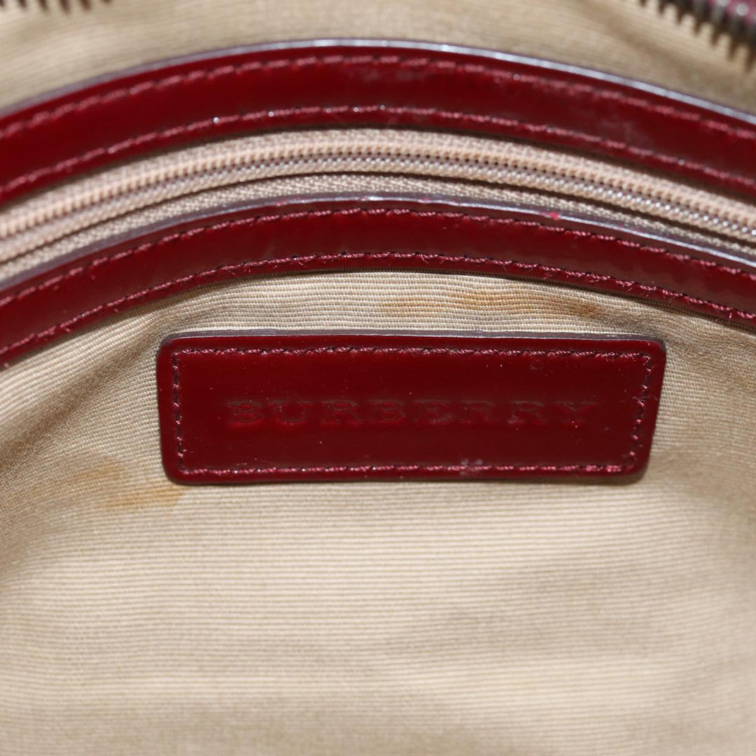Burberry Nova Check Shoulder Bag Coated Canvas Beige Auth yk12191