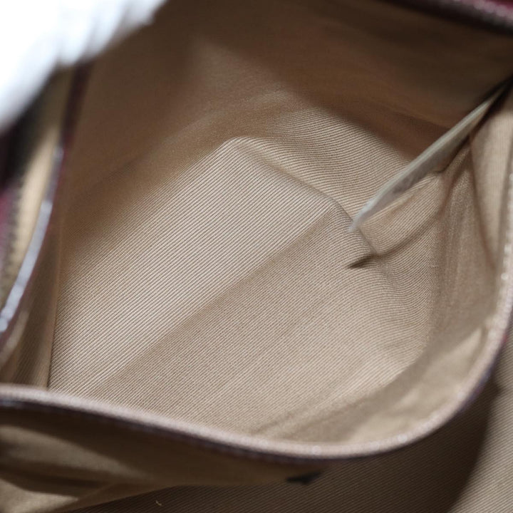 Burberry Nova Check Shoulder Bag Coated Canvas Beige Auth yk12191