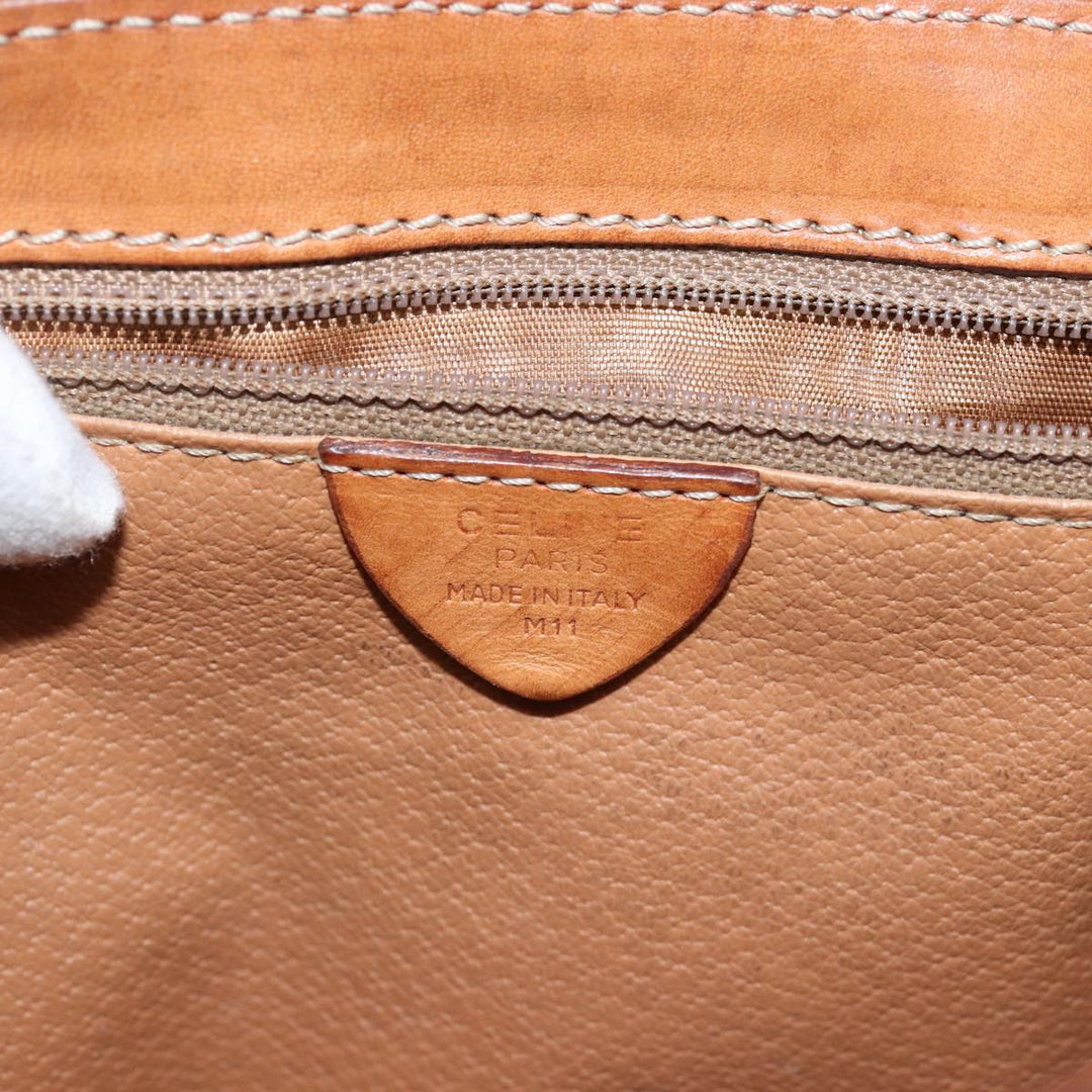 Celine Macadam Canvas Shoulder Bag PVC Brown Auth yk12235