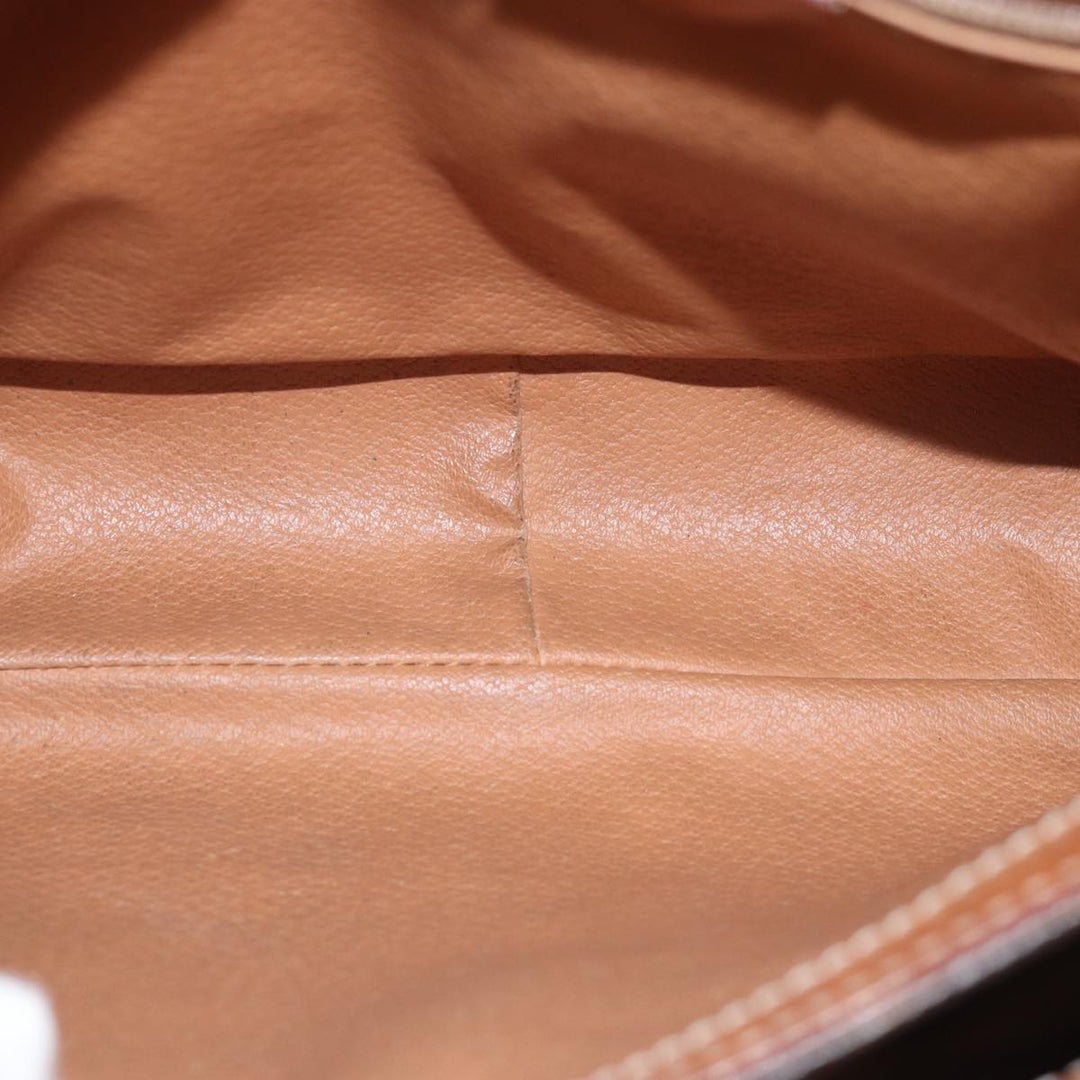 Celine Macadam Canvas Shoulder Bag PVC Brown Auth yk12235