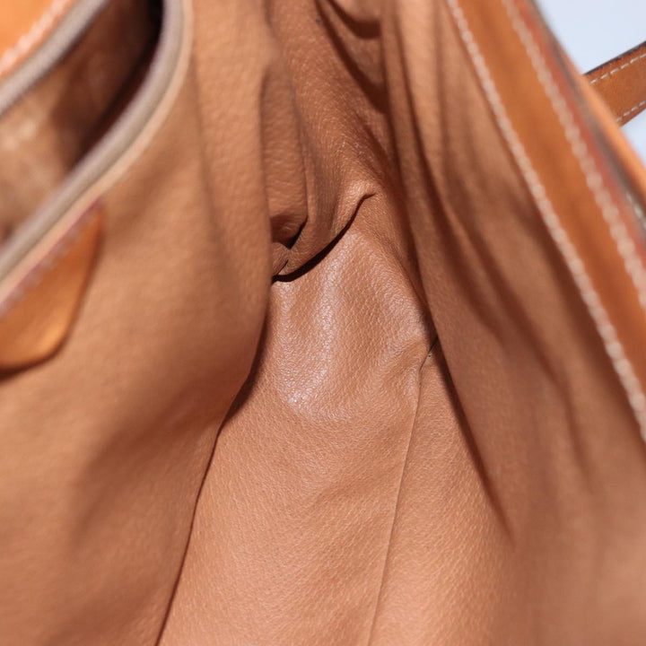 Celine Macadam Canvas Shoulder Bag PVC Brown Auth yk12235