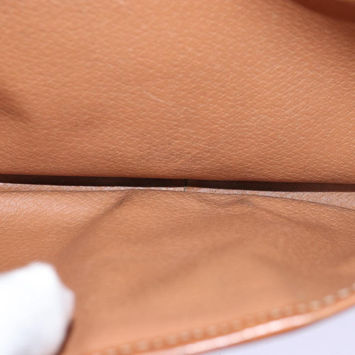Celine Macadam Canvas Shoulder Bag PVC Brown Auth yk12235