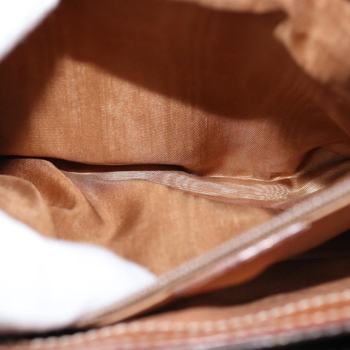 Celine Macadam Canvas Shoulder Bag PVC Brown Auth yk12235