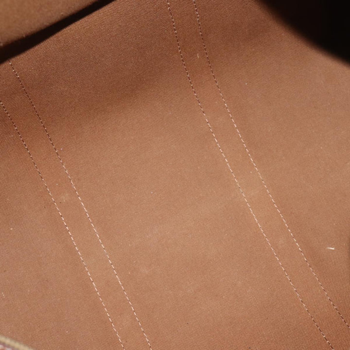Celine Macadam Canvas Boston Bag PVC Brown 12245
