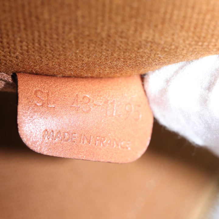 Celine Macadam Canvas Boston Bag PVC Brown 12245