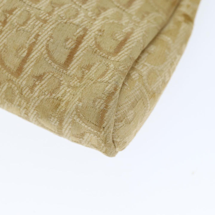 CHRISTIAN Top quality Dior Trotter Canvas Clutch Bag Beige Auth yk12284