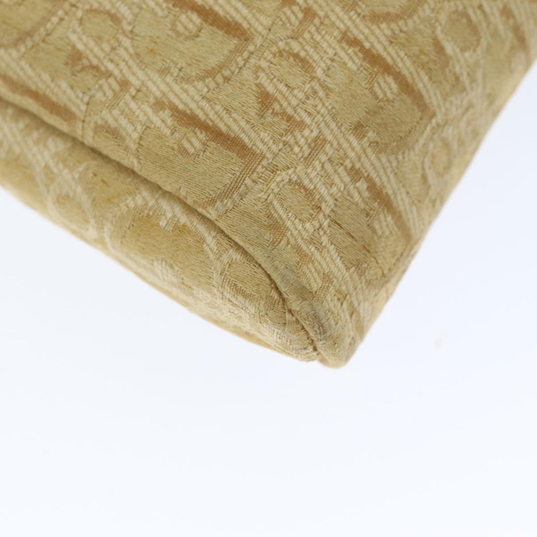 CHRISTIAN Top quality Dior Trotter Canvas Clutch Bag Beige Auth yk12284